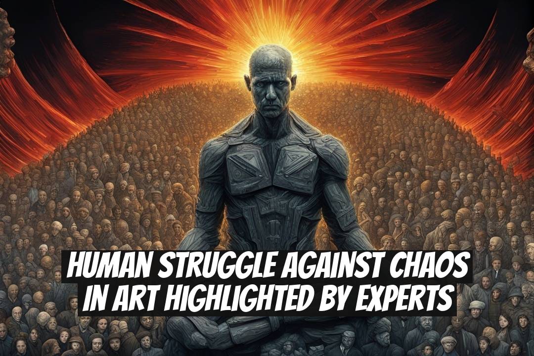Human Struggle Against Chaos in Art Highlighted by Experts