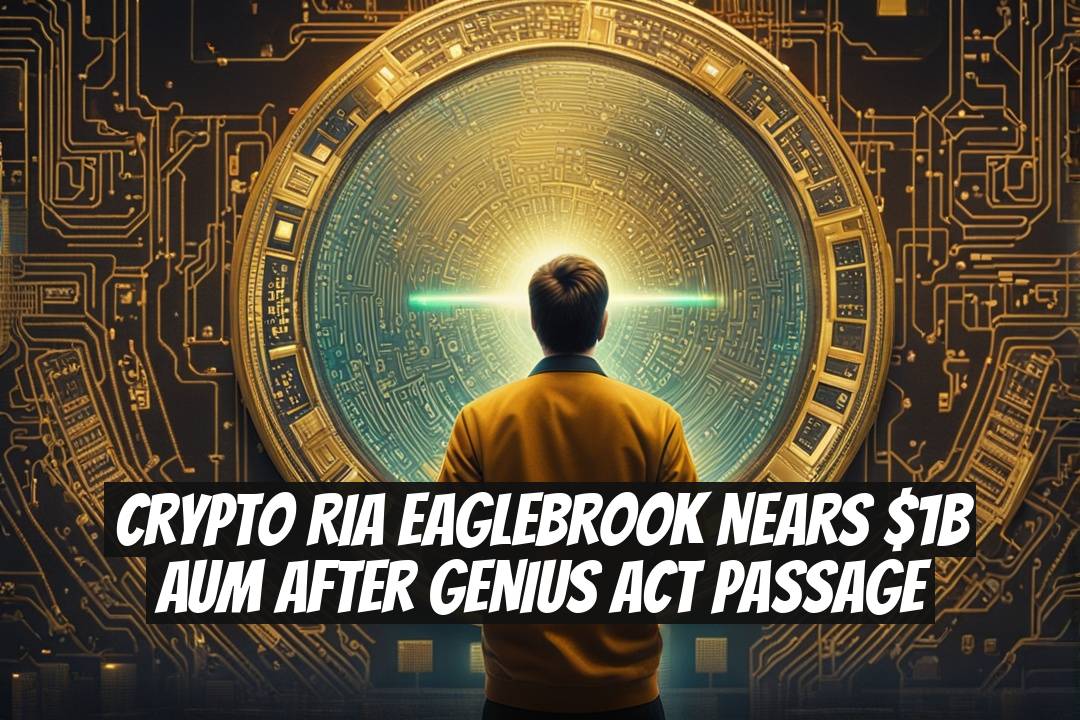 Crypto RIA Eaglebrook Nears $1B AUM After GENIUS Act Passage