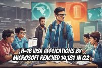 H-1B Visa Applications by Microsoft Reached 14,181 in Q2