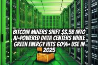 Bitcoin Miners Shift $3.5B Into AI-Powered Data Centers While Green Energy Hits 60%+ Use in 2025