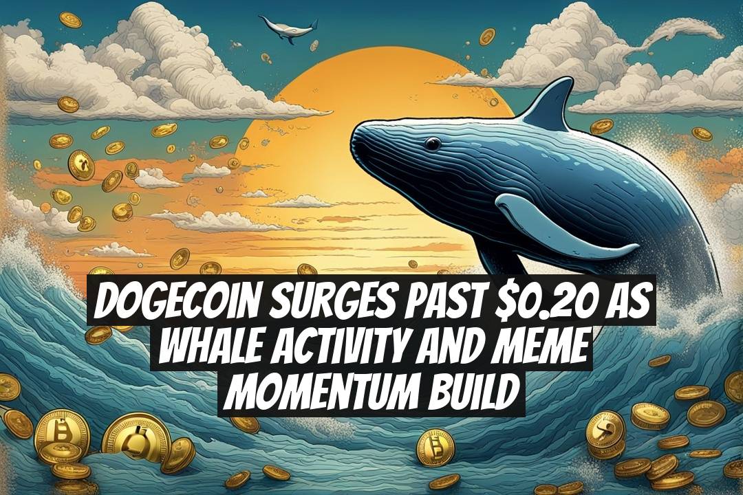 Dogecoin Surges Past $0.20 as Whale Activity and Meme Momentum Build