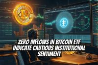 Zero Inflows in Bitcoin ETF Indicate Cautious Institutional Sentiment