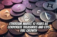 Ethereum Marks 10 Years as Corporate Treasuries and ETFs Fuel Growth