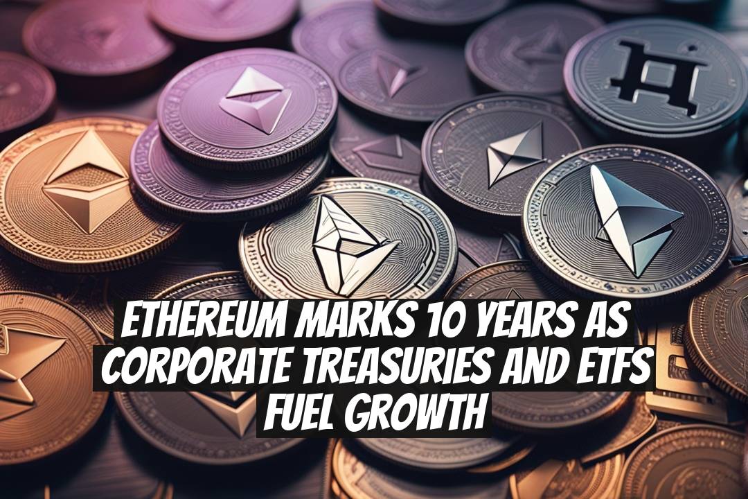 Ethereum Marks 10 Years as Corporate Treasuries and ETFs Fuel Growth