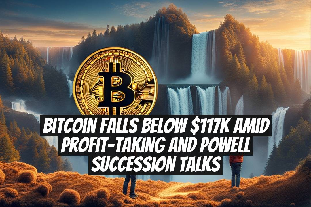 Bitcoin falls below $117K amid profit-taking and Powell succession talks