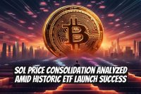 SOL Price Consolidation Analyzed Amid Historic ETF Launch Success