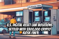 U.S. Digital Asset Law Violations Settled With $300,000 Crypto Kiosk Fine