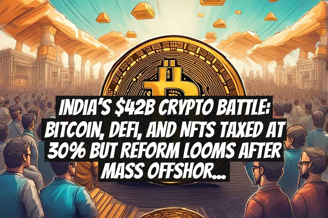 India’s $42B crypto battle: Bitcoin, DeFi, and NFTs taxed at 30% but reform looms after mass offshore flight and wallet shakeups
