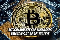 Bitcoin Market Cap Surpasses Amazon's at $2.43 Trillion