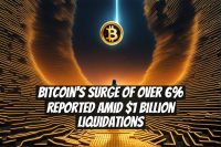 Bitcoin's Surge of Over 6% Reported Amid $1 Billion Liquidations