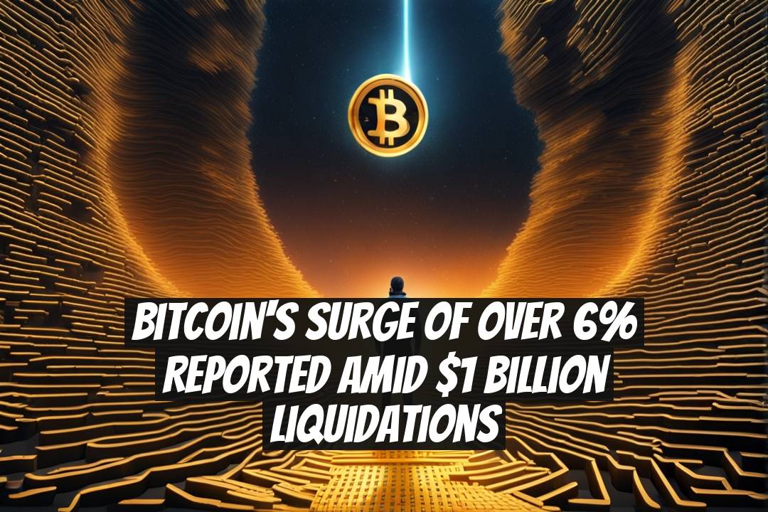 Bitcoin's Surge of Over 6% Reported Amid $1 Billion Liquidations