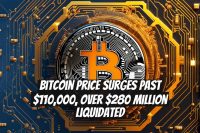Bitcoin Price Surges Past $110,000, Over $280 Million Liquidated