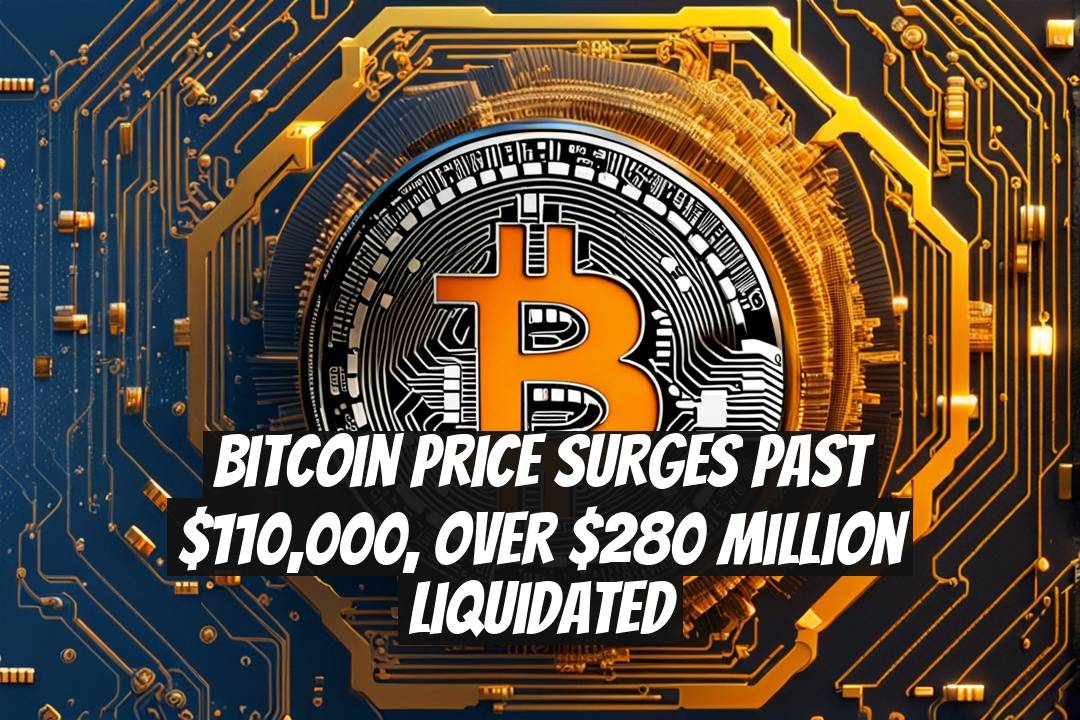 Bitcoin Price Surges Past $110,000, Over $280 Million Liquidated