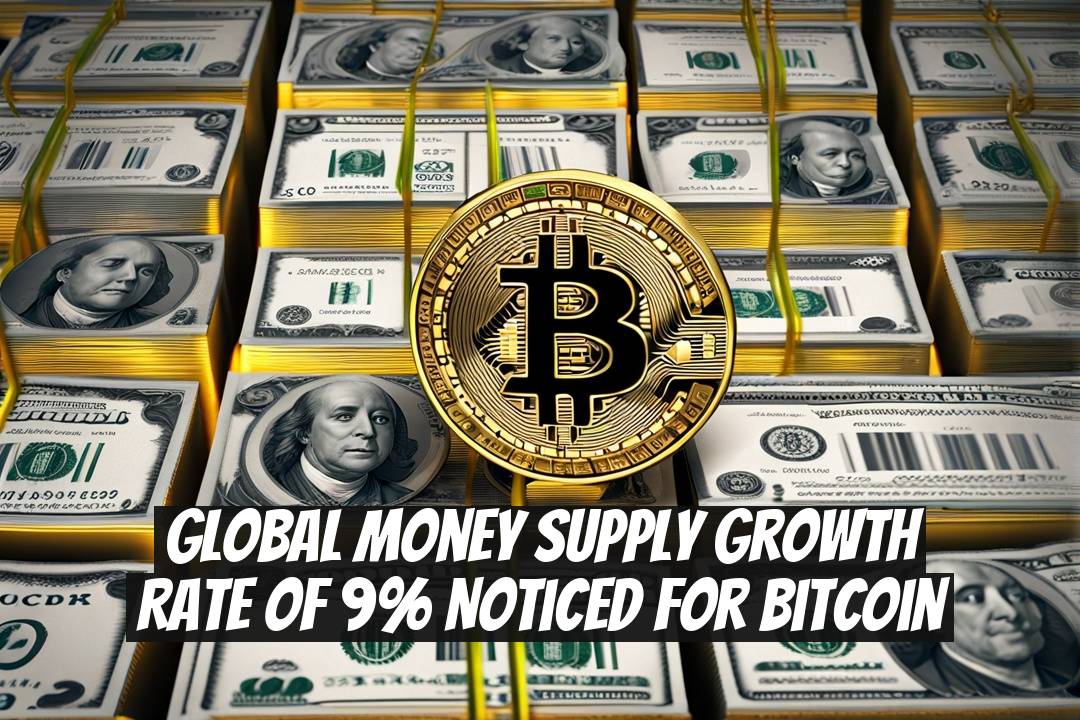 Global Money Supply Growth Rate of 9% Noticed for Bitcoin