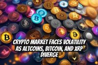 Crypto Market Faces Volatility as Altcoins, Bitcoin, and XRP Diverge