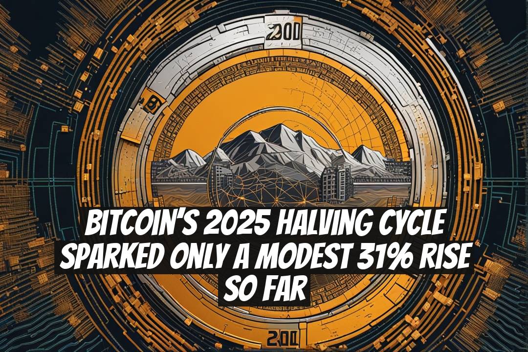 Bitcoin’s 2025 halving cycle sparked only a modest 31% rise so far