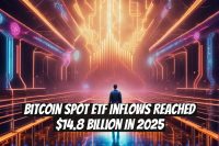 Bitcoin Spot ETF Inflows Reached $14.8 Billion in 2025
