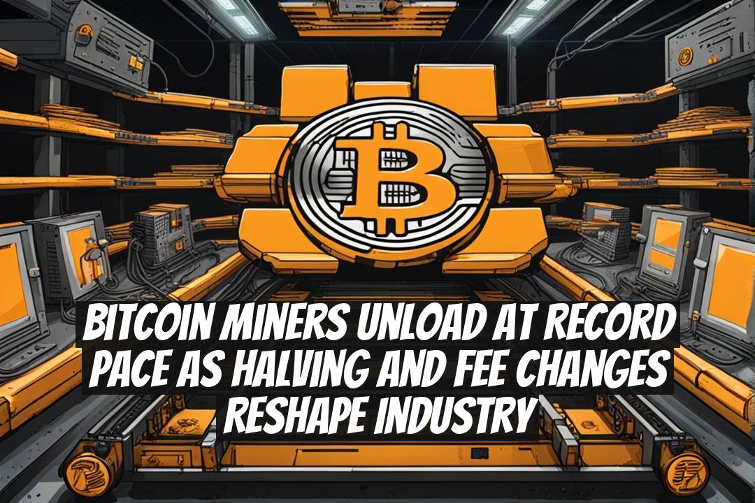 Bitcoin Miners Unload at Record Pace as Halving and Fee Changes Reshape Industry