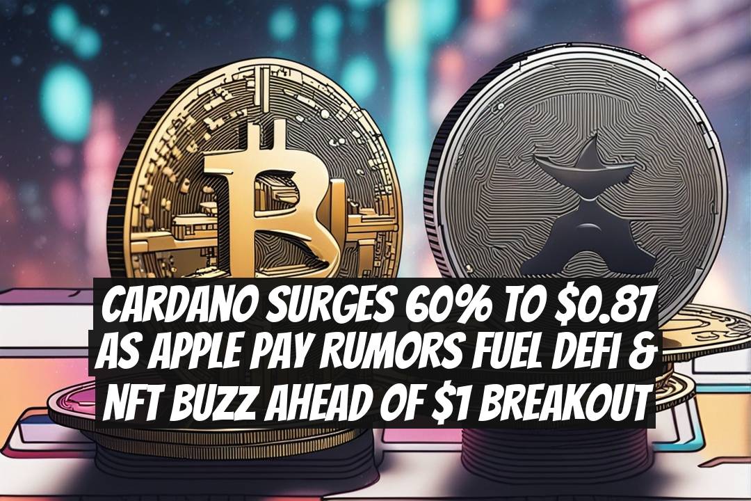 Cardano Surges 60% to $0.87 as Apple Pay Rumors Fuel DeFi & NFT Buzz Ahead of $1 Breakout
