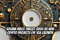Solana Bulls Target $200 as New Crypto Projects Eye 10x Growth
