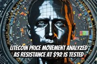 Litecoin Price Movement Analyzed as Resistance at $92 is Tested