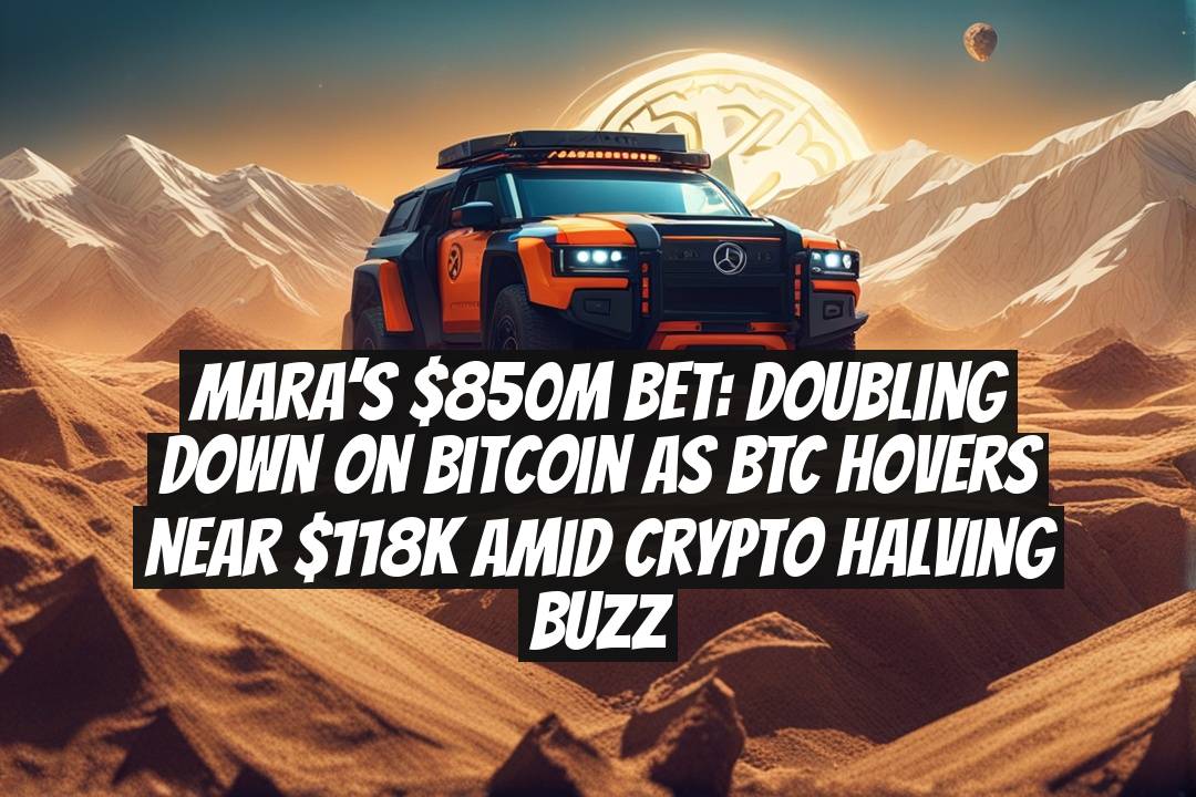 MARA’s $850M Bet: Doubling Down on Bitcoin as BTC Hovers Near $118K Amid Crypto Halving Buzz