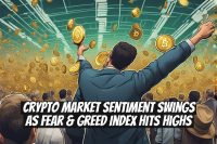 Crypto Market Sentiment Swings as Fear & Greed Index Hits Highs