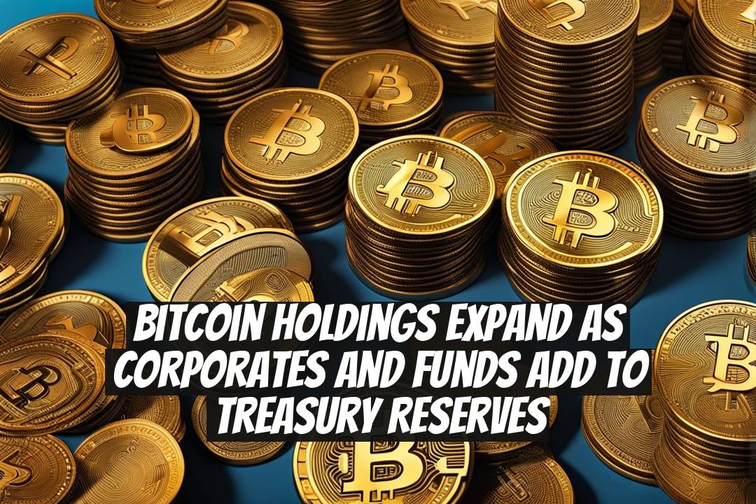 Bitcoin Holdings Expand as Corporates and Funds Add to Treasury Reserves