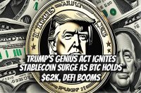 Trump’s GENIUS Act Ignites Stablecoin Surge as BTC Holds $62K, DeFi Booms