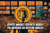 Crypto Market Reports Nearly 1% Increase as Bitcoin Surges
