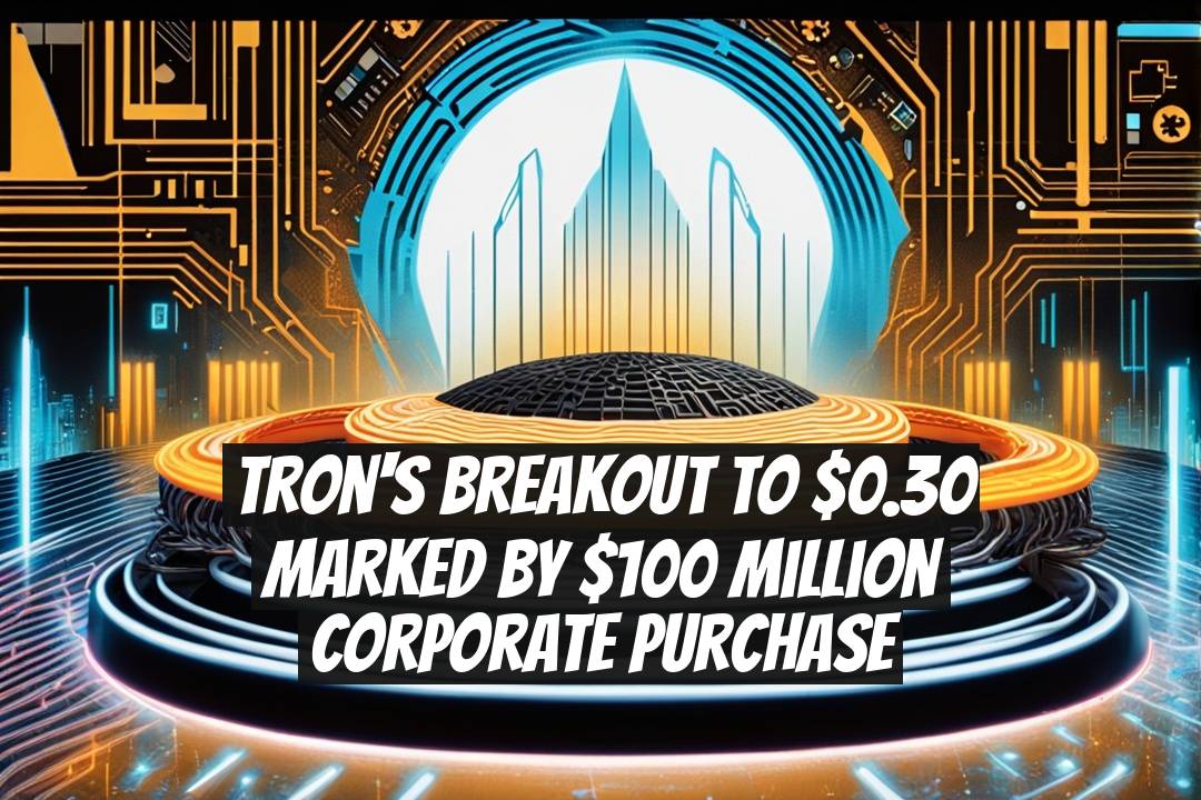 Tron's Breakout to $0.30 Marked by $100 Million Corporate Purchase