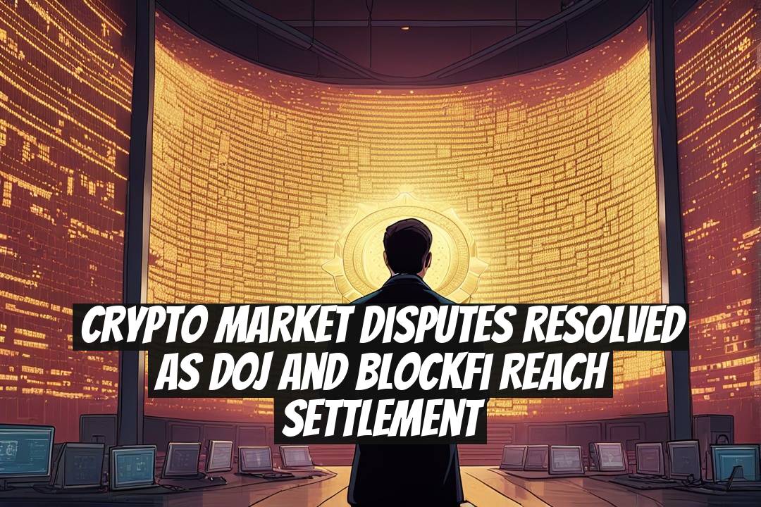 Crypto Market Disputes Resolved as DOJ and BlockFi Reach Settlement