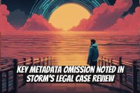 Key Metadata Omission Noted in Storm's Legal Case Review