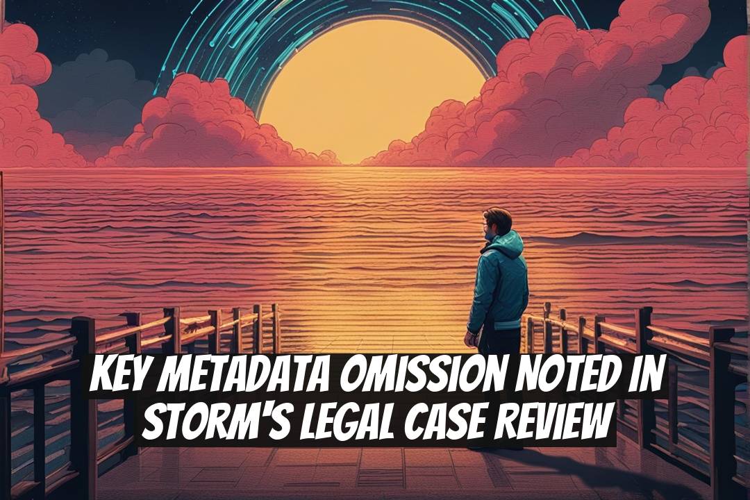Key Metadata Omission Noted in Storm's Legal Case Review
