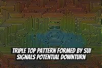 Triple Top Pattern Formed by SUI Signals Potential Downturn