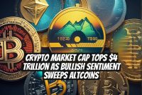 Crypto market cap tops $4 trillion as bullish sentiment sweeps altcoins