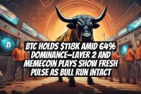 BTC Holds $118K Amid 64% Dominance—Layer 2 and Memecoin Plays Show Fresh Pulse as Bull Run Intact