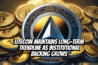Litecoin maintains long-term trendline as institutional backing grows