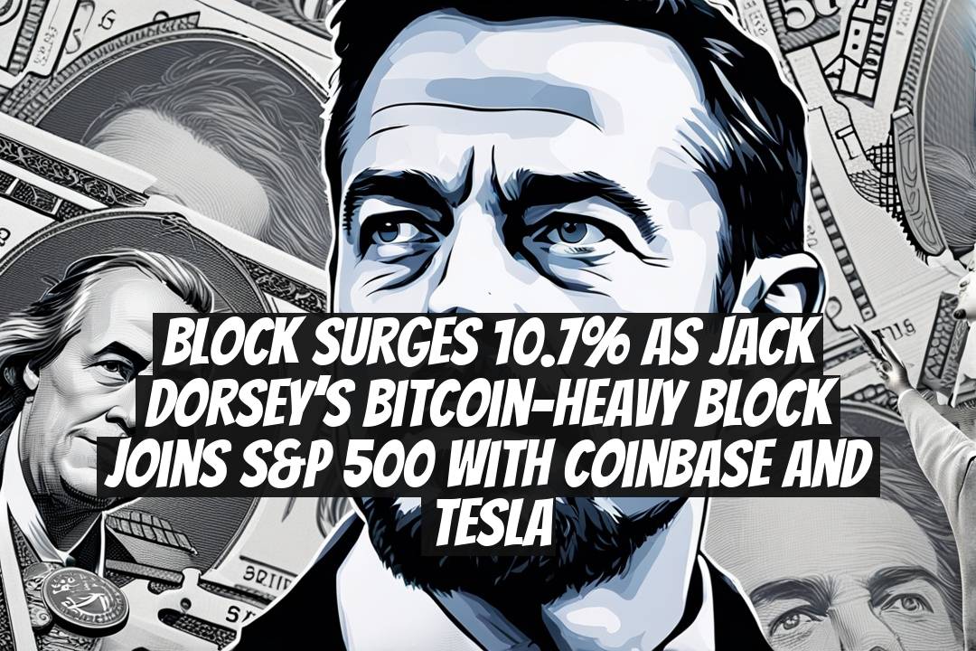 Block Surges 10.7% as Jack Dorsey’s Bitcoin-Heavy Block Joins S&P 500 with Coinbase and Tesla