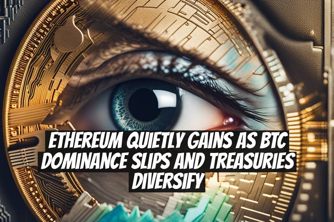 Ethereum Quietly Gains as BTC Dominance Slips and Treasuries Diversify