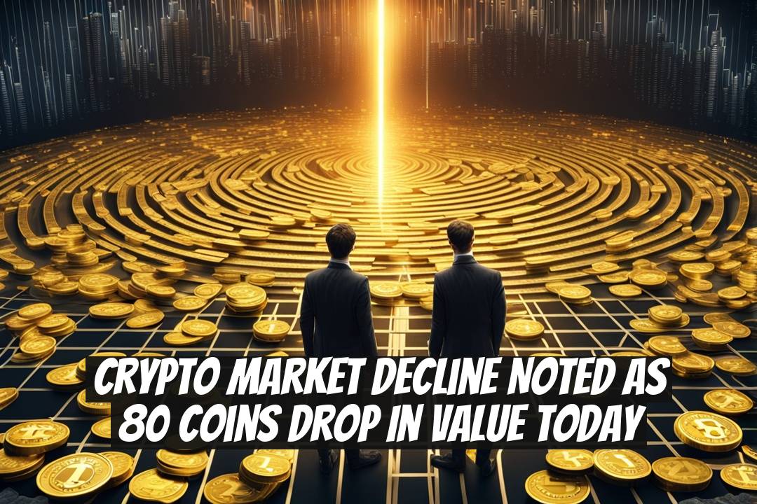Crypto Market Decline Noted as 80 Coins Drop in Value Today