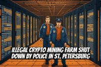 Illegal Crypto Mining Farm Shut Down by Police in St. Petersburg