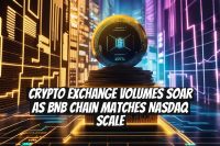 Crypto Exchange Volumes Soar as BNB Chain Matches Nasdaq Scale