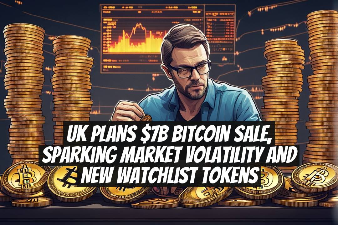UK plans $7B Bitcoin sale, sparking market volatility and new watchlist tokens