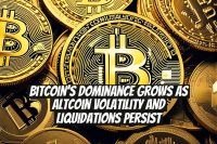 Bitcoin’s Dominance Grows as Altcoin Volatility and Liquidations Persist
