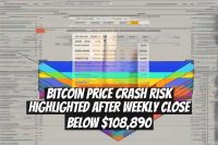 Bitcoin Price Crash Risk Highlighted After Weekly Close Below $108,890