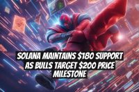 Solana Maintains $180 Support as Bulls Target $200 Price Milestone