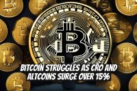 Bitcoin Struggles as CRO and Altcoins Surge Over 15%