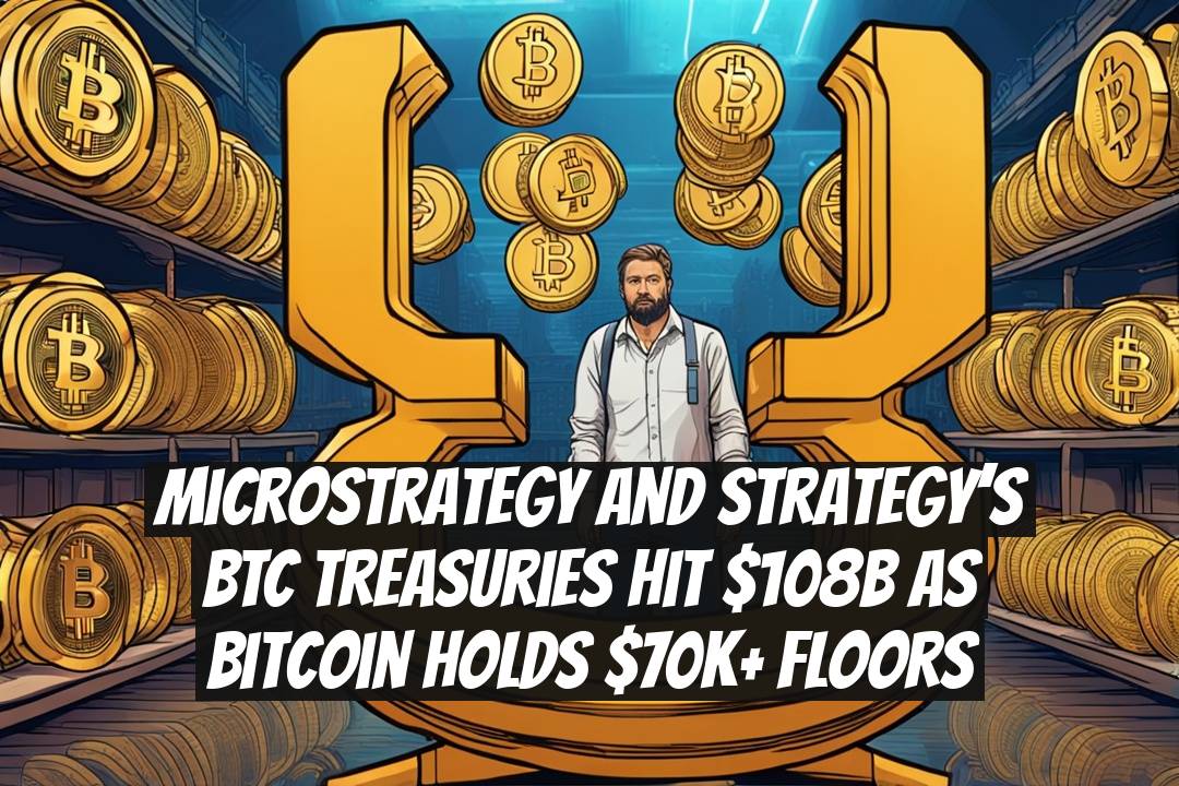 MicroStrategy and Strategy’s BTC Treasuries Hit $108B as Bitcoin Holds $70K+ Floors