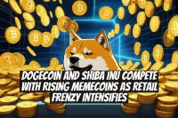 Dogecoin and Shiba Inu compete with rising memecoins as retail frenzy intensifies